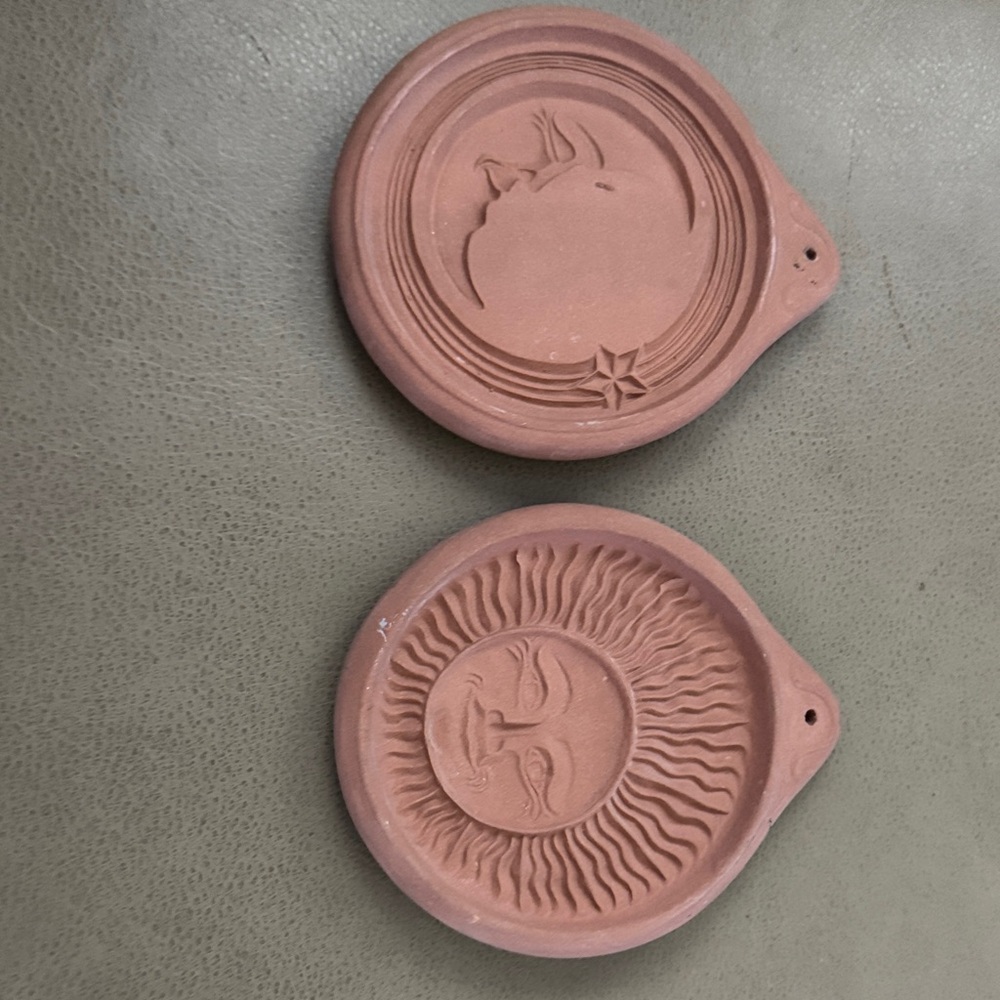 Hartstone vintage cookie molds (2) Sun and Moon
